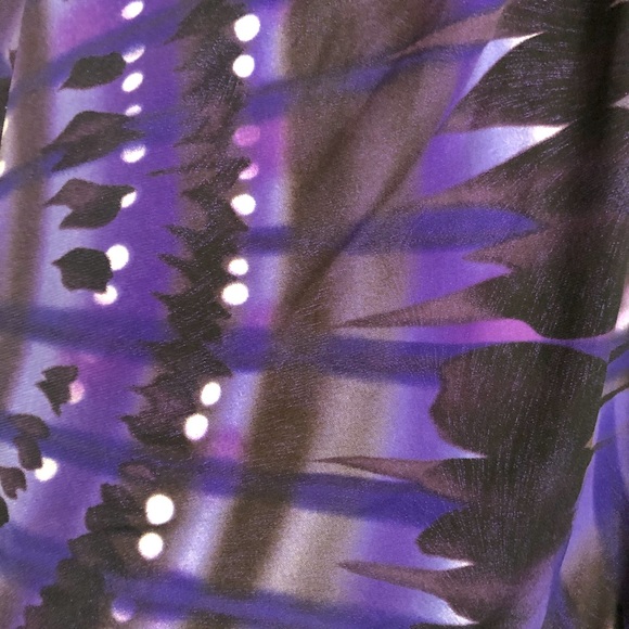 MXM Purple Print Halter Top - Picture 4 of 7